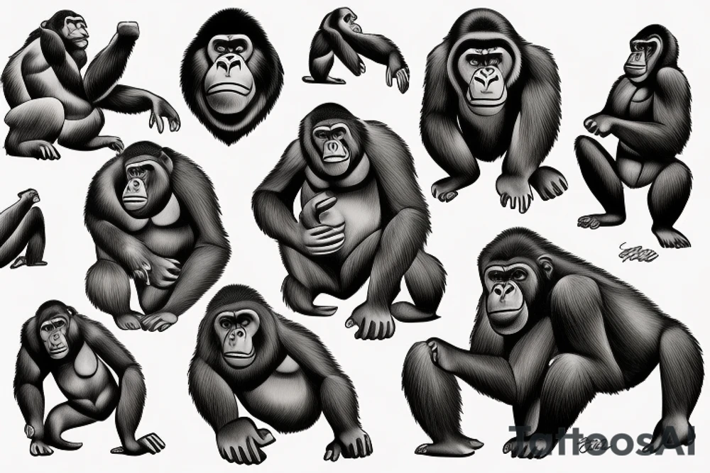 GORILLA tattoo idea