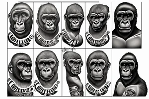 GORILLA tattoo idea