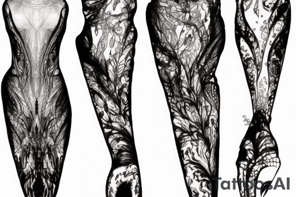 Iris van herpen dress tattoo idea