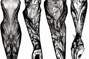 Iris van herpen dress tattoo idea