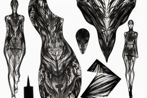 Iris van herpen dress tattoo idea