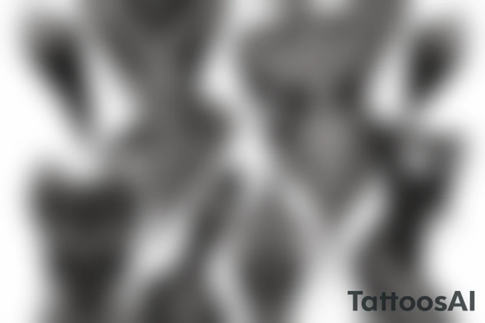 Iris van herpen line art tattoo idea