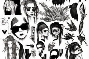 minimalist grimes tattoo tattoo idea