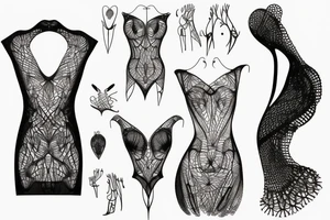 Iris van herpen dress tattoo idea