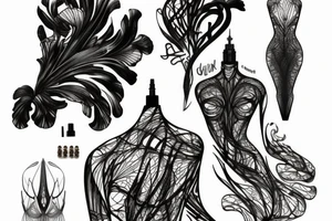 Iris van herpen grimes met gala tattoo idea