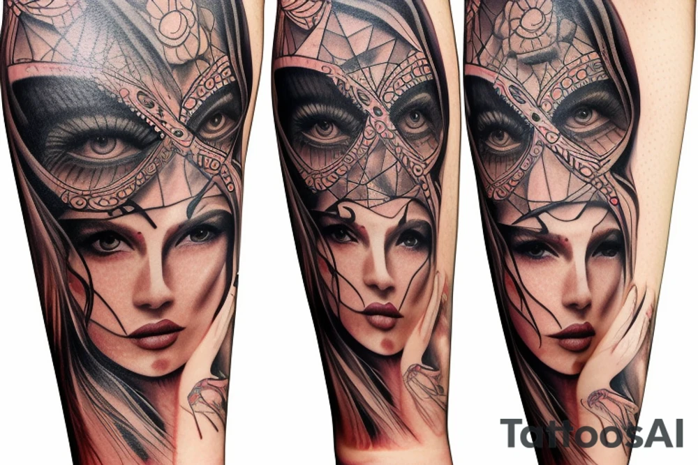Chaos Spiritual Native American Intricate Comprehensive Detailed Elaborate female tattoo idea