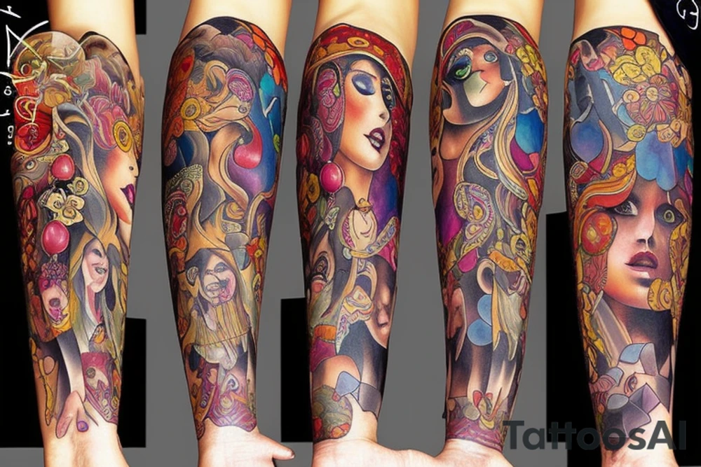 Chaos Spiritual Native
 Intricate Comprehensive Detailed Elaborate female tattoo idea