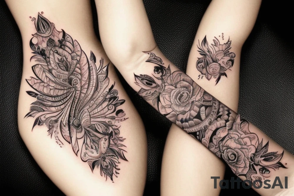Chaos Spiritual Native
 Intricate Comprehensive Detailed Elaborate female tattoo idea