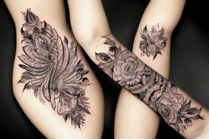 Chaos Spiritual Native
 Intricate Comprehensive Detailed Elaborate female tattoo idea