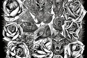Thorns Thorns Smokey Grim Detailed Elaborate Comprehensive Intricate Ornate Vicious tattoo idea