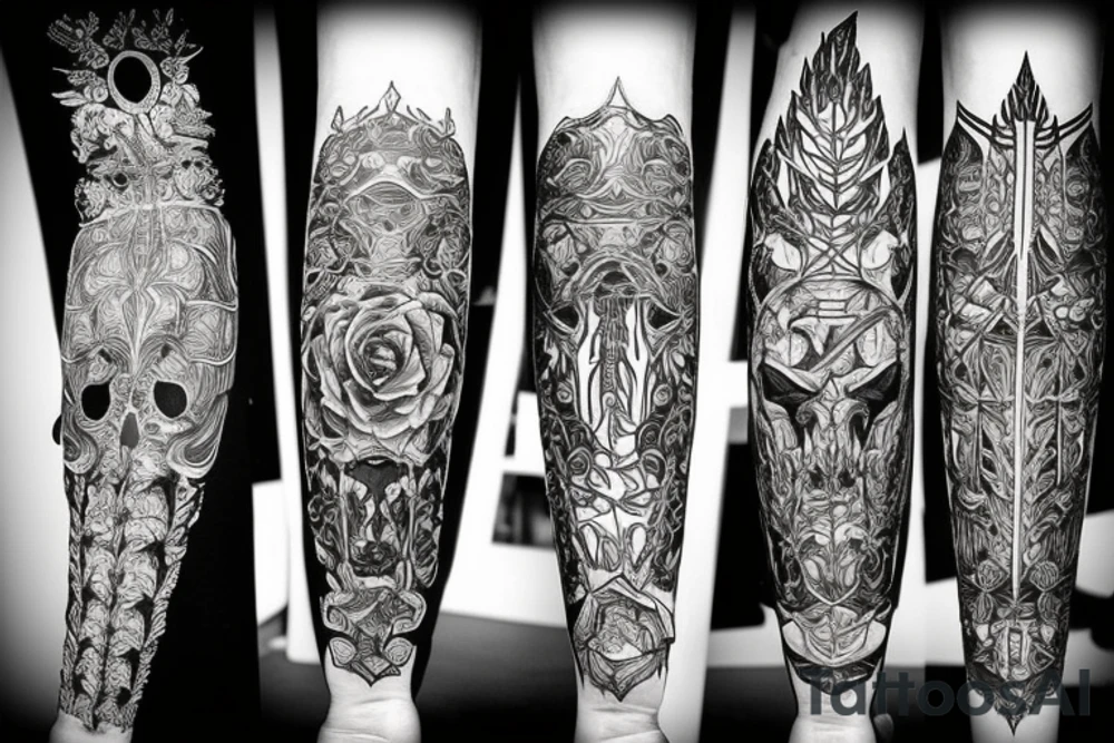 Thorns Thorns Smokey Grim Detailed Elaborate Comprehensive Intricate Ornate Vicious tattoo idea