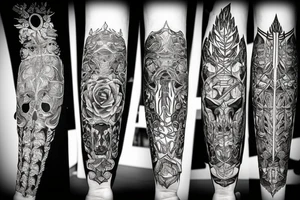 Thorns Thorns Smokey Grim Detailed Elaborate Comprehensive Intricate Ornate Vicious tattoo idea