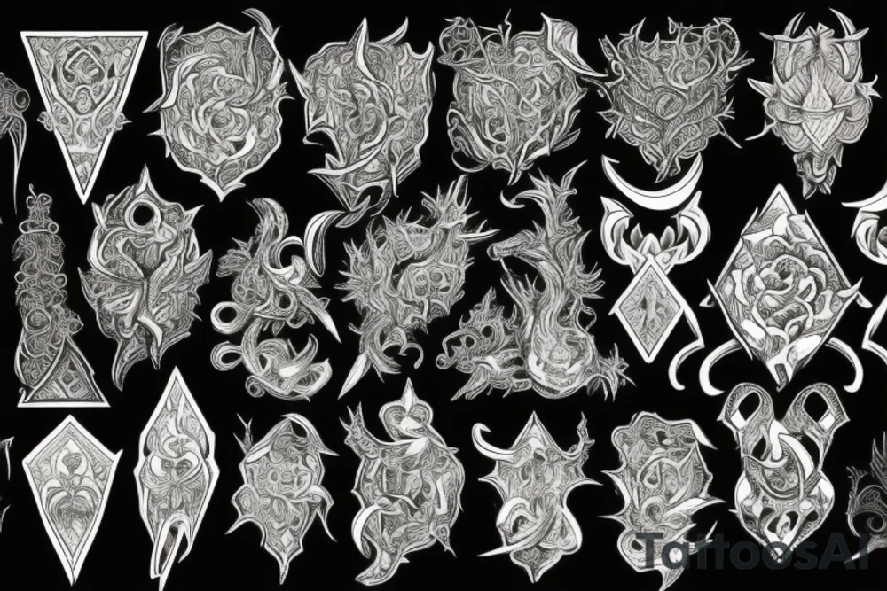 Thorns Thorns Smokey Grim Detailed Elaborate Comprehensive Intricate Ornate Vicious tattoo idea