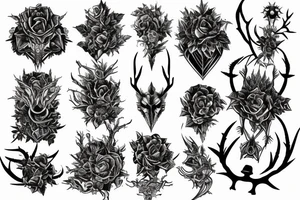 Thorns Thorns Smokey Grim Detailed Elaborate Comprehensive Intricate Ornate Vicious tattoo idea