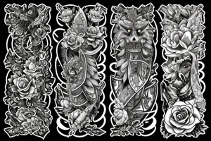 Thorns Thorns Smokey Grim Detailed Elaborate Comprehensive Intricate Ornate Vicious tattoo idea