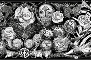 Thorns Thorns Smokey Grim Detailed Elaborate Comprehensive Intricate Ornate Vicious tattoo idea
