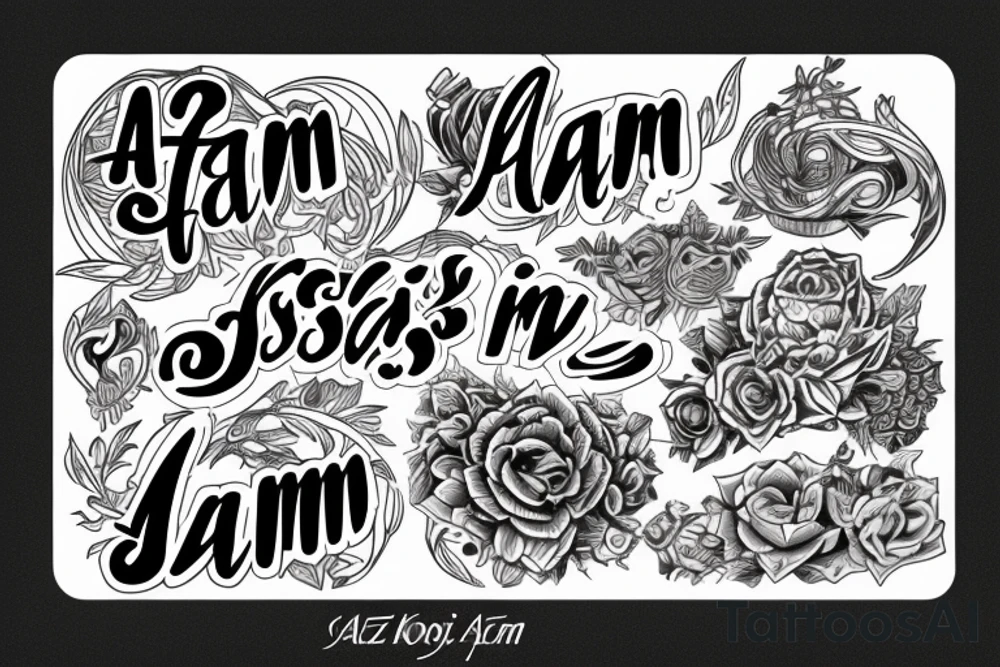 Sentence “As I Am” tattoo idea