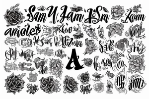 Sentence “As I Am” tattoo idea