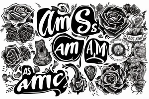 Sentence “As I Am” tattoo idea