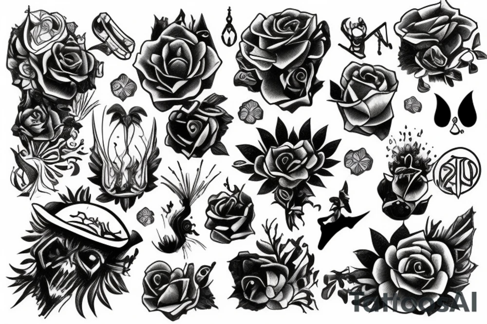 Blackwork tattoo idea
