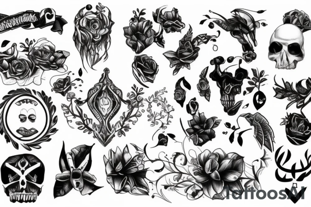 Blackwork tattoo idea