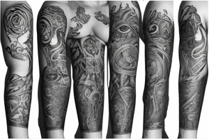 Likoris arm sleeve tattoo idea