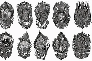 sleeve Cluster amaryllis's tattoo idea