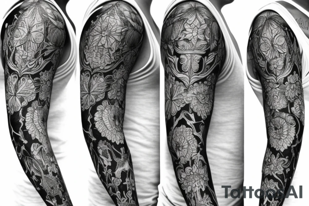 sleeve Cluster amaryllis's tattoo idea