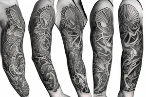 sleeve lycorises tattoo idea