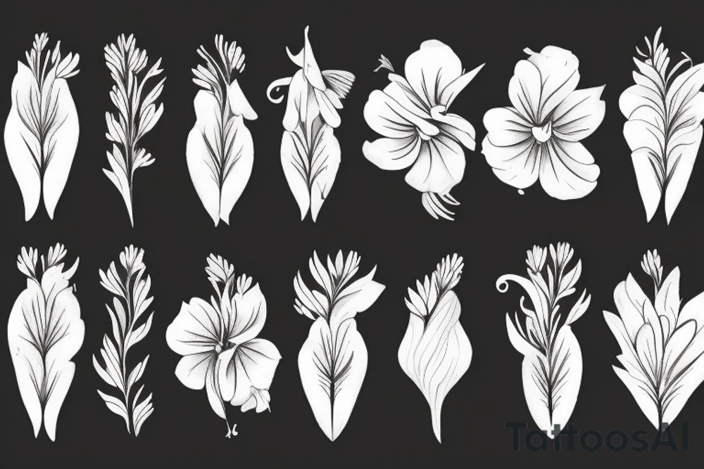 white lycoris on a black background tattoo idea white lycoris on a black background tattoo idea