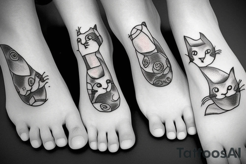 cat's feet tattoo idea