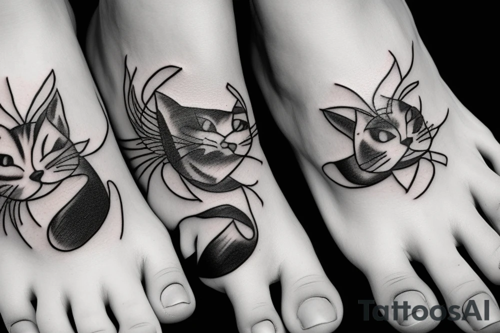 cat's feet tattoo idea