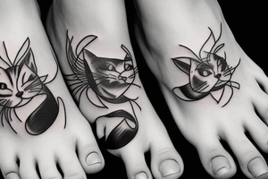 cat's feet tattoo idea