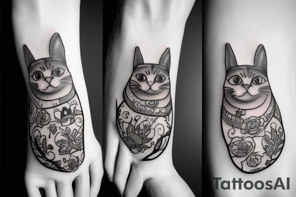 cat paws sleeve tattoo idea