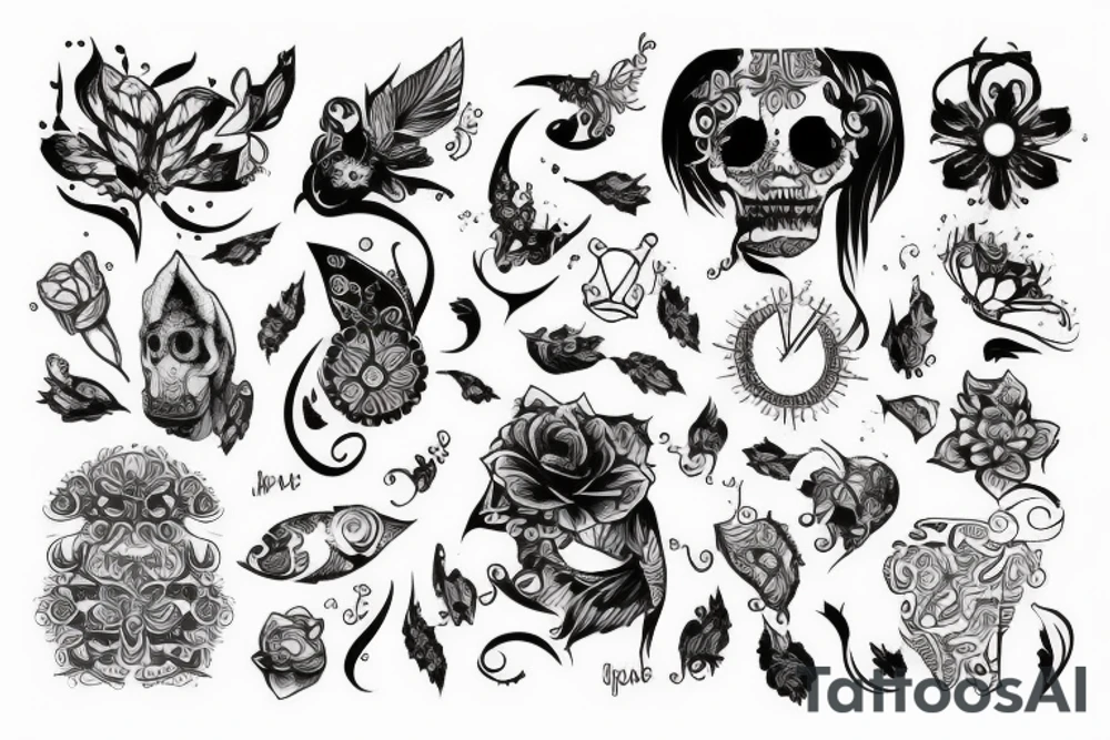 кошачьи лапки рукав tattoo idea