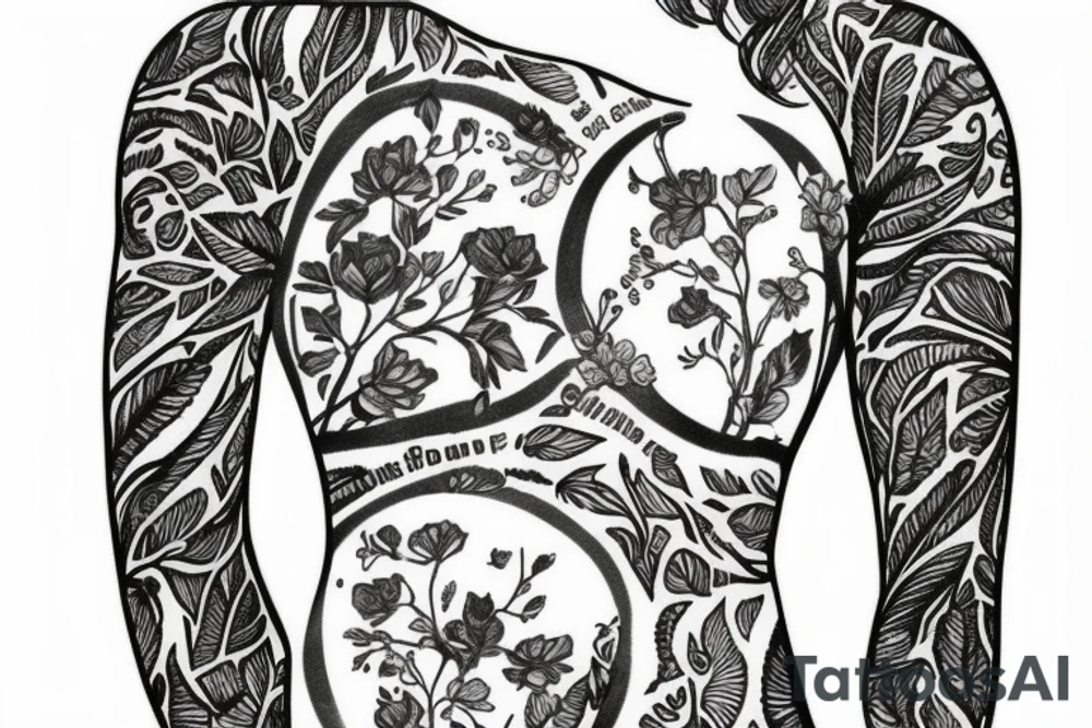 gypsophila sleeve tattoo idea