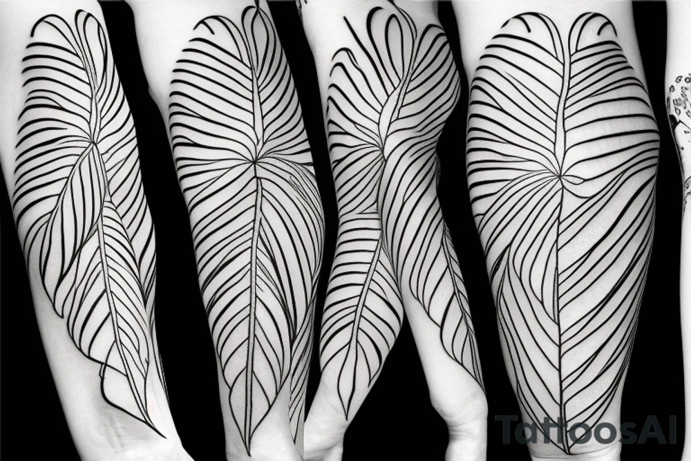 monstera leaves
black fond
sleeve tattoo idea