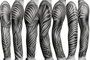 monstera leaves
black fond
sleeve tattoo idea