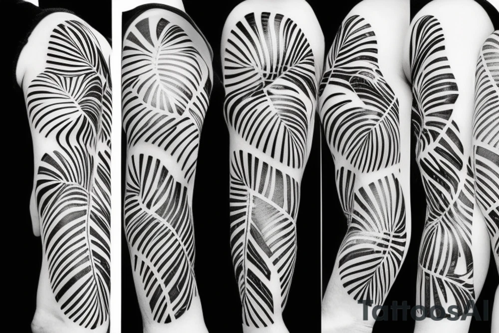 monstera leaves
black background
sleeve tattoo idea monstera leaves
black background
sleeve tattoo idea