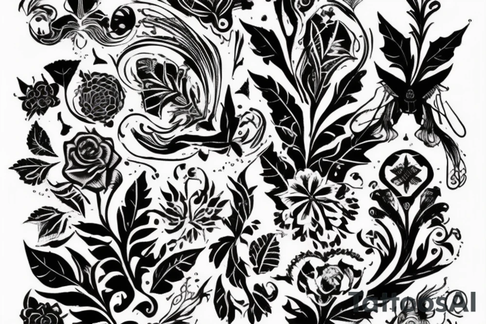 Татуировка в стиле Чикано с элементами рисунков Гигера tattoo idea Татуировка в стиле Чикано с элементами рисунков Гигера tattoo idea