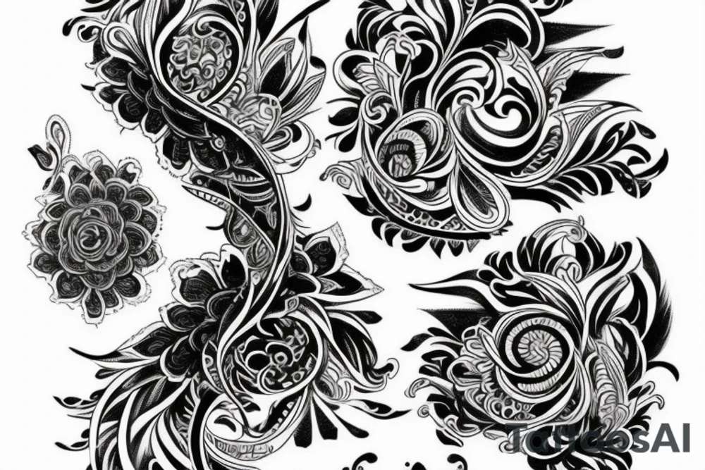 Татуировка с элементами рисунков Гигера tattoo idea