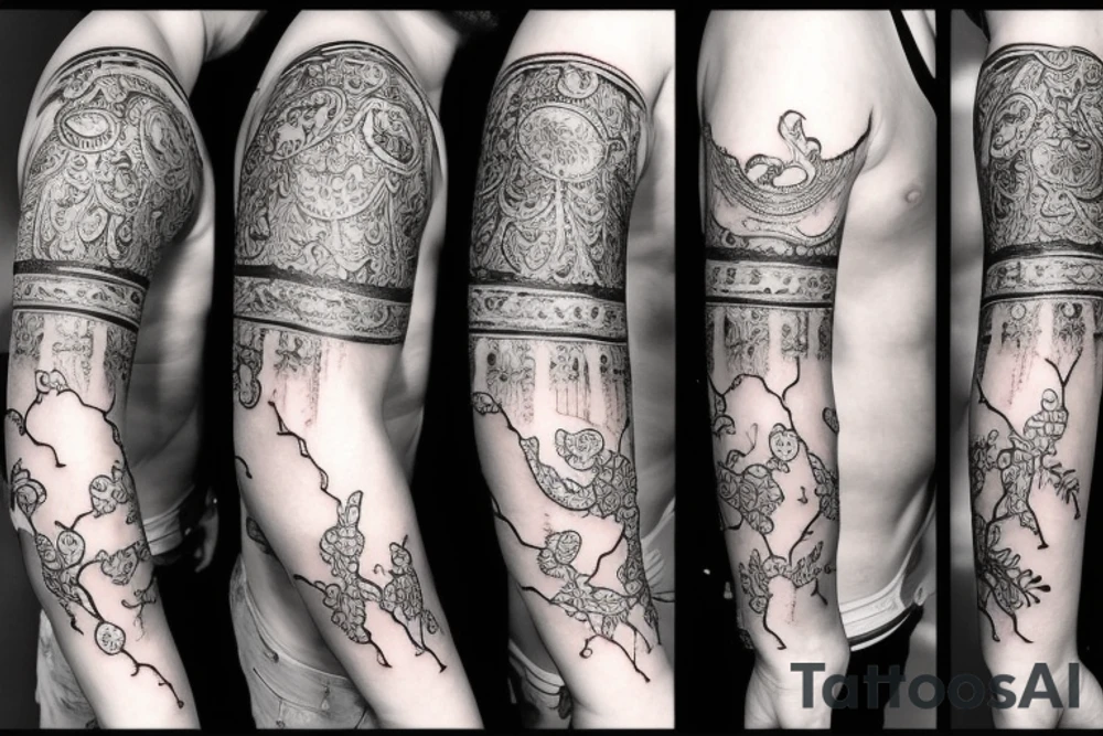 Татуировка с элементами рисунков Гигера tattoo idea