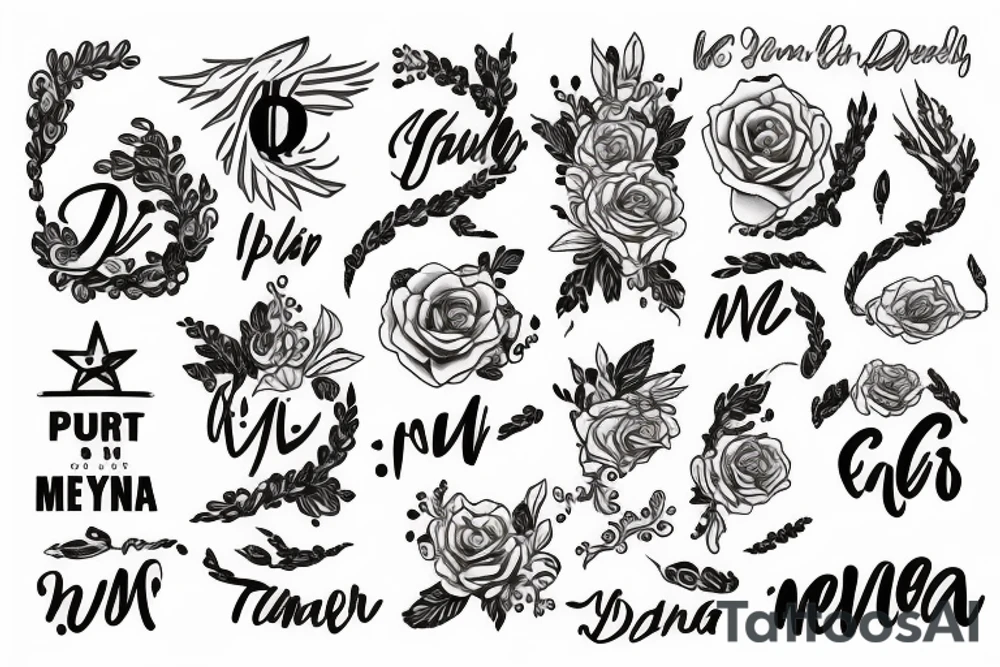 Put my name: "Deyler Mena" tattoo idea