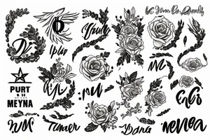 Put my name: "Deyler Mena" tattoo idea