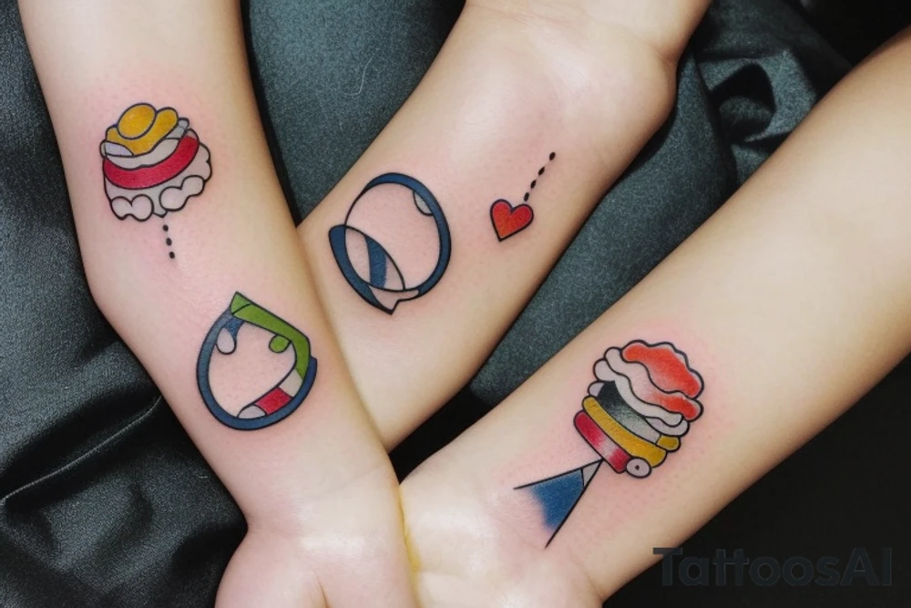 Mini friendship tattoos for designers tattoo idea