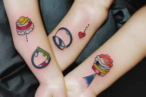 Mini friendship tattoos for designers tattoo idea