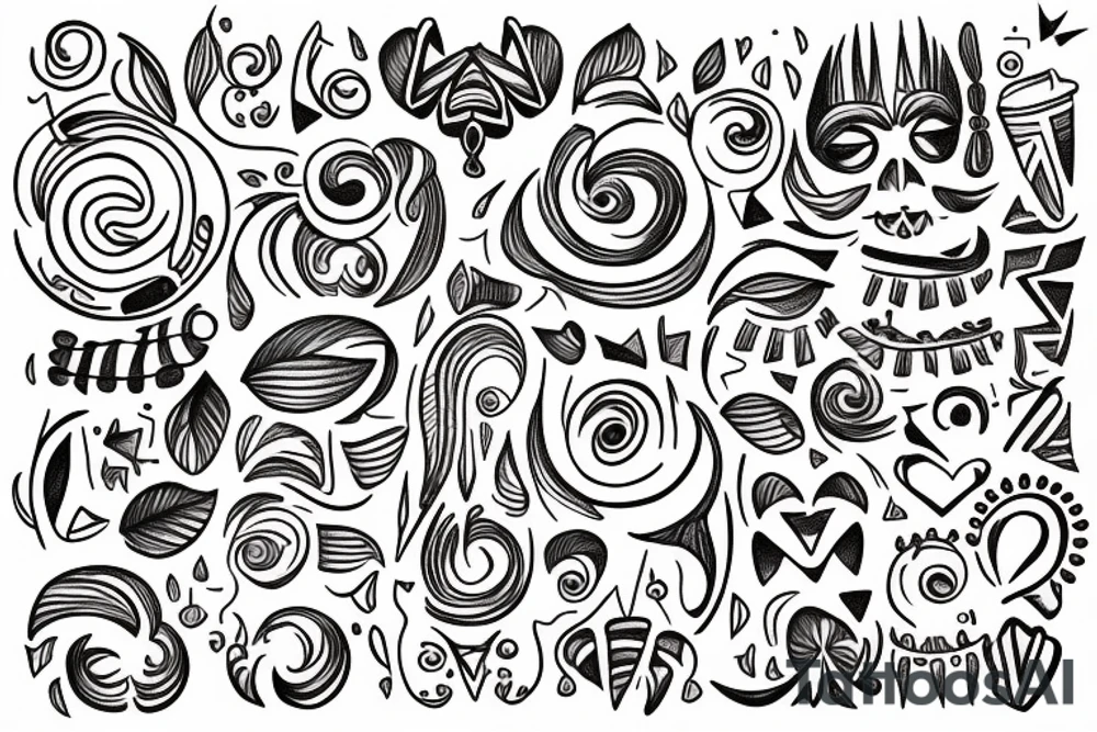 Mini friendship tattoos of basic arches tattoo idea