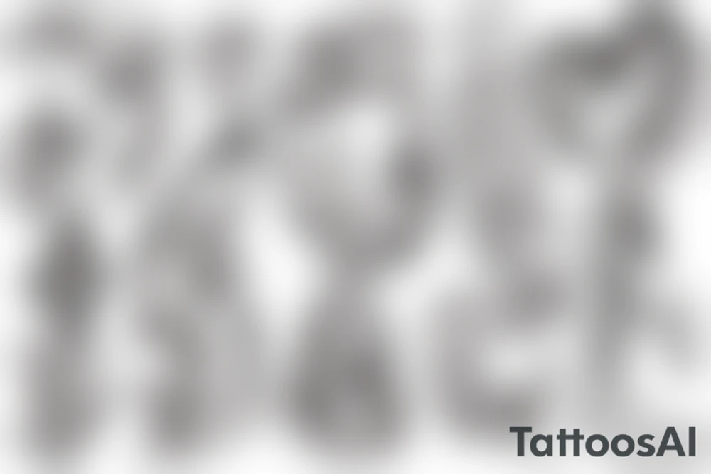 Mini friendship tattoos of basic arches tattoo idea