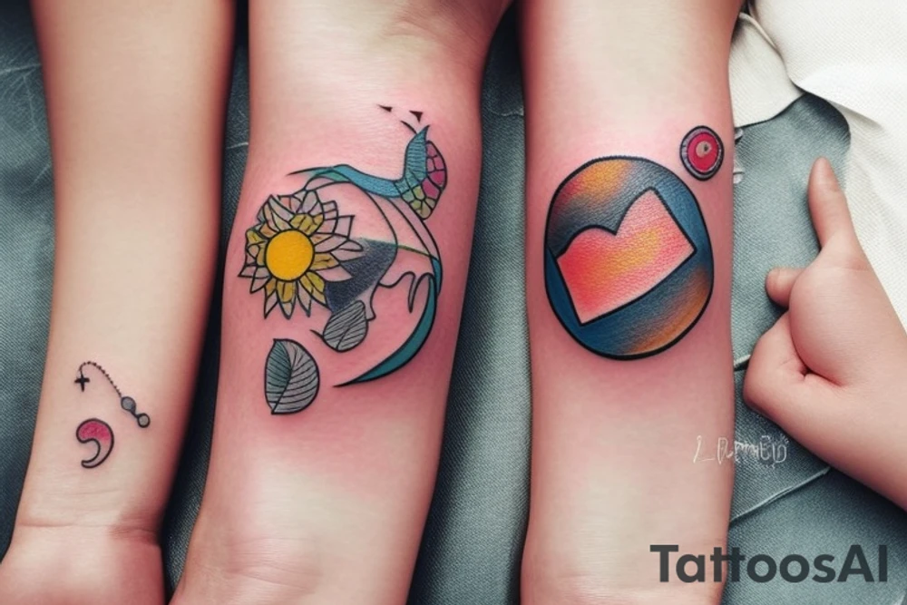 Mini friendship tattoos tattoo idea