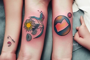 Mini friendship tattoos tattoo idea